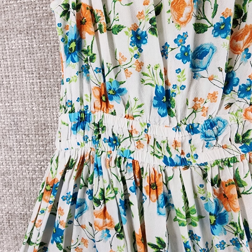 Peyton & Parker Girls Floral Midi Dress Ruffle Strap Size M (10-12) 100% Cotton - Picture 3 of 11